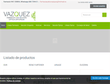 Tablet Screenshot of farmaciavazquez.net